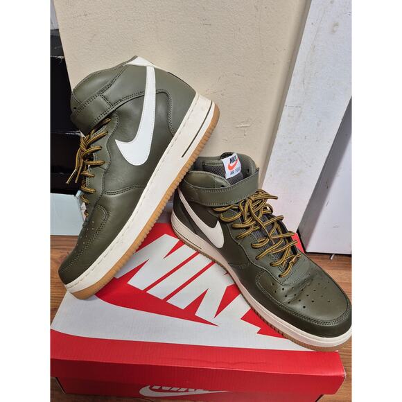 Nike Other - Nike Air Force 1 Mid '07 Medium Olive Green Men’s Size 11.5 Near Vintage Status